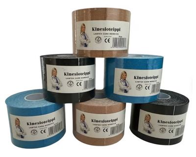 LabTex Care Nordic® kinesioteippi musta 50 mm x 5 m