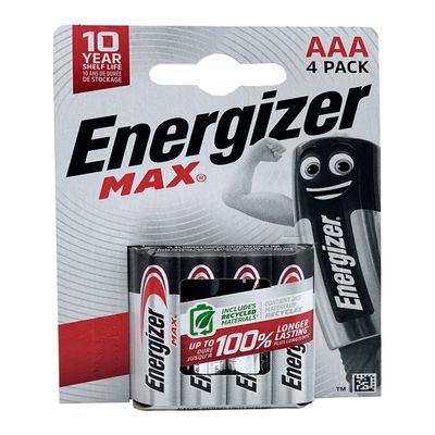 Energizer MAX AAA -alkaliparisto 4 kpl