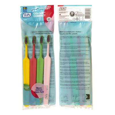 TePe Colour Compact Extra Soft 4 kpl - Diabeteskauppa.fi