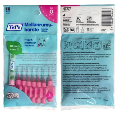 TePe hammasväliharja Original 0,4 mm Pinkki 8 kpl TePe hammasväliharja Original 0,4 mm Pinkki 8 kpl