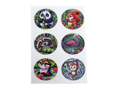 Libre 3 -sensorin stickers 6 kpl Viidakko