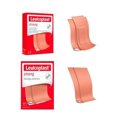 Leukoplast strong laastari (22 mm x 72 mm ja 38 mm x 63 mm)