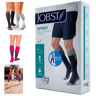 JOBST SPORT kompressiosukka/ luokka 1, pinkki, koko S