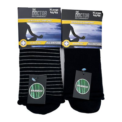 The Doctor Recommends -diabetessukka bambu 43/45,Musta