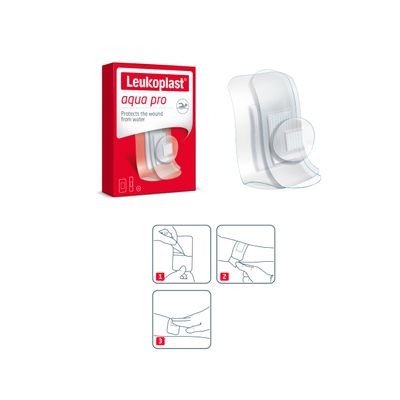 Leukoplast aqua pro laastari 38 mm x 63 mm ja 19 mm x 72 mm ja 22 mm