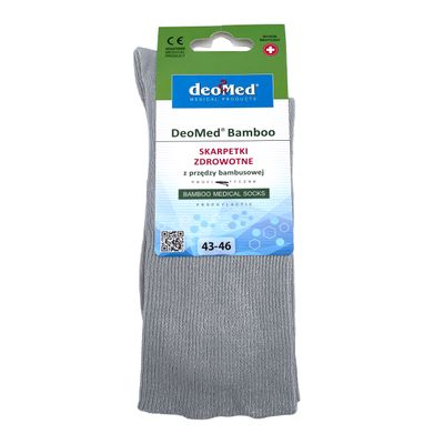 Deomed Bamboo sukka, vaalean harmaa, 43-46 Deomed Bamboo sukka, vaalean harmaa, 43-46