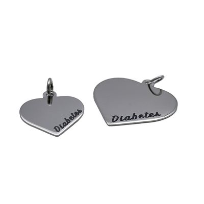 Diabetestunnus sydänlaatta Koko 27x26 mm Diabetestunnus sydänlaatta Koko 27x26 mm