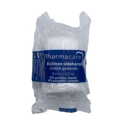 Pharmacare Elastinen sideharso 4 cm x 4,5 m 1 kpl