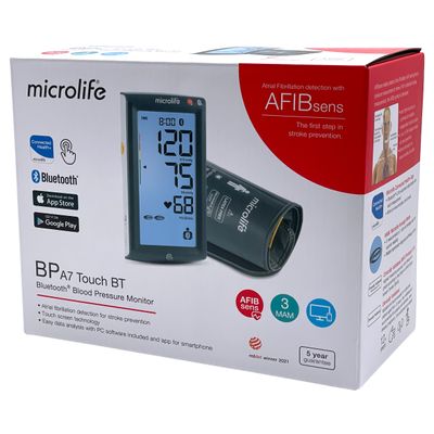 Microlife BP A7 Touch verenpainemittari eteisvärinän tunnistuksella