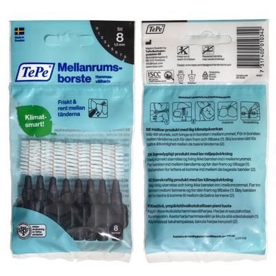 TePe Hammasväliharja Original 1,5 mm Musta 8 kpl TePe Hammasväliharja Original 1,5 mm Musta 8 kpl