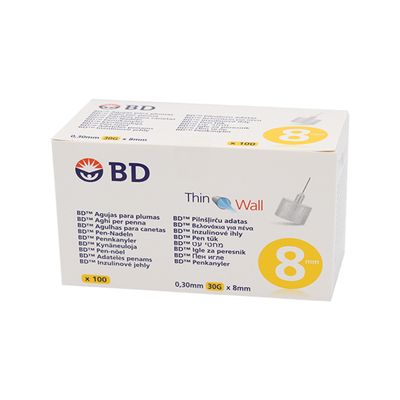 BD Micro-Fine + Kynäneula 100kpl (8mm, 30G) BD Micro-Fine + Kynäneula 100kpl (8mm, 30G)