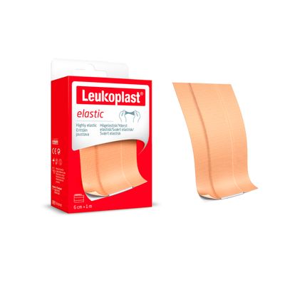 Leukoplast elastic laastari (6cm x 1m)