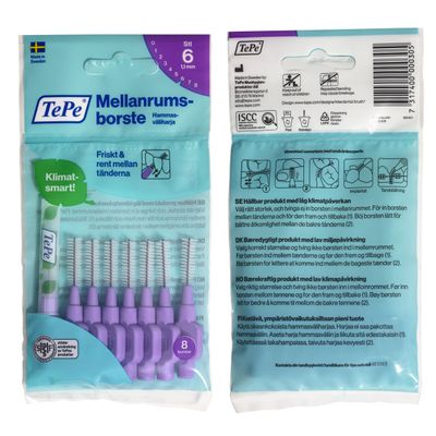 TePe Hammasväliharja Original 1,1 mm Lila 8 kpl TePe Hammasväliharja Original 1,1 mm Lila 8 kpl