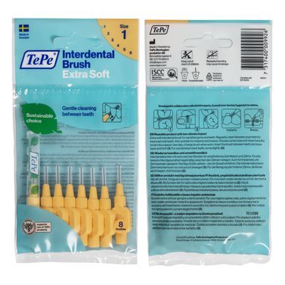 TePe hammasväliharja Extra Soft 0,45 mm Oranssi 8 kpl TePe hammasväliharja Extra Soft 0,45 mm Oranssi 8 kpl