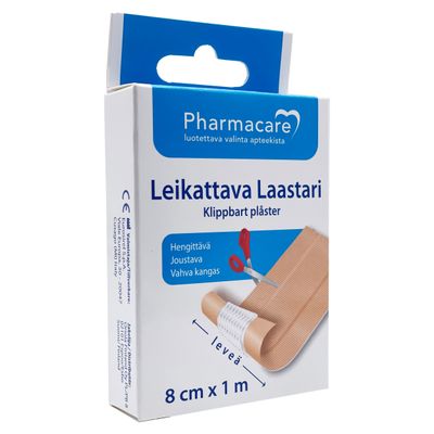 Pharmacare laastari leikattava 8 cm x 1 m 1 kpl