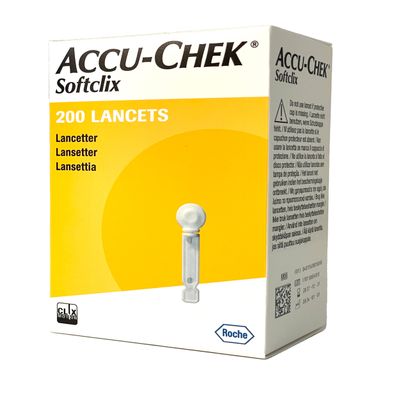 Accu-Chek SoftClix lansettipakkaus (200 kpl, 28G) Accu-Chek SoftClix lansettipakkaus (200 kpl, 28G)
