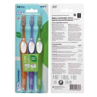 TePe Supreme Soft Hammasharja 3 kpl