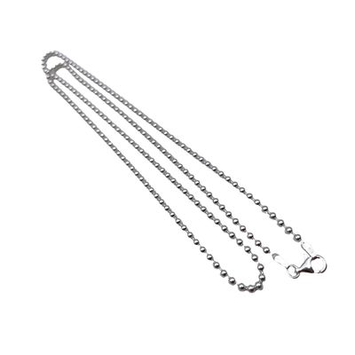 Hopeinen palloketju 2,5 mm (Ketjun pituus 60 cm) Hopeinen palloketju 2,5 mm (Ketjun pituus 60 cm)