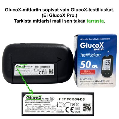 GlucoX testiliuskat 50kpl GlucoX testiliuskat 50kpl
