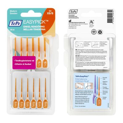 TePe EasyPick Hammastikku Koko XS/S Oranssi 36 kpl