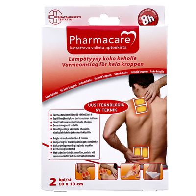 Pharmacare Lämpötyyny 10x13cm 2kpl