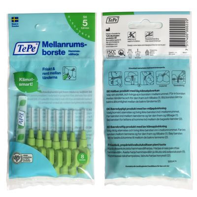 TePe Hammasväliharja Original 0,8 mm Vihreä 8 kpl TePe Hammasväliharja Original 0,8 mm Vihreä 8 kpl