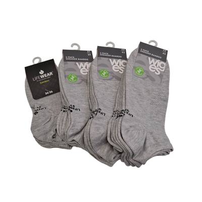 Lifewear varreton bambusukka - 3-pack Harmaa Koko 34-36