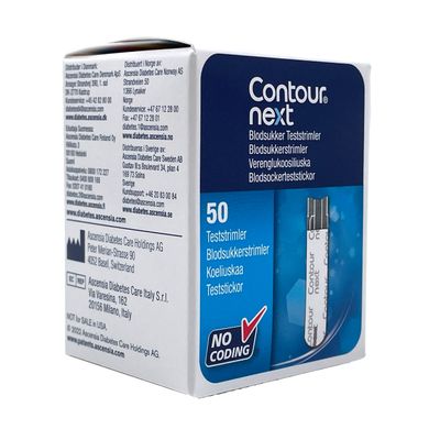 CONTOUR NEXT testiliuskat 50 kpl