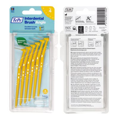 TePe Angle ‑hammasväliharja 0,7mm Keltainen 6 kpl