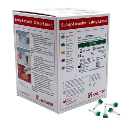 Sarstedt turvalansetti (Normaali, vihreä, 21G, 1,8mm) Sarstedt turvalansetti (Normaali, vihreä, 21G, 1,8mm)