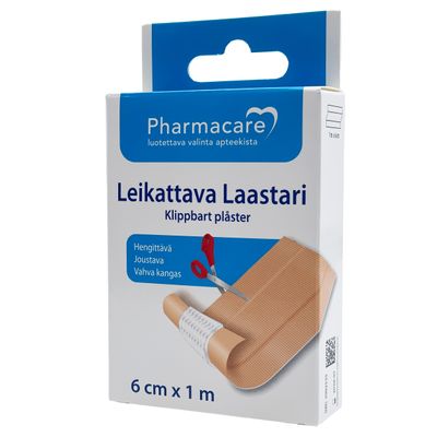 Pharmacare Laastari leikattava 6 cm x 1 m 1 kpl