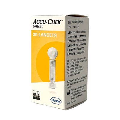 Accu-Chek SoftClix lansettipakkaus (25 kpl, 28G) Accu-Chek SoftClix lansettipakkaus (25 kpl, 28G)