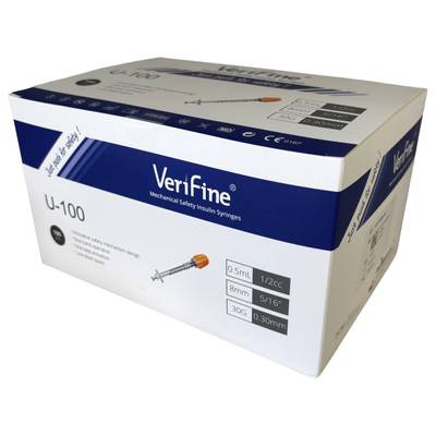 VeriFine U100 turvainsuliiniruisku 0,5 ml