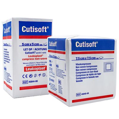 Cutisoft kuitukangastaitos non-woven compr 4ply non-sterile (7,5 X 7,5 cm)