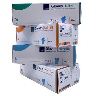 Tutkimuskäsine Abena Classic nitriilikäsine 150kpl Koko M Tutkimuskäsine Abena Classic nitriilikäsine 150kpl Koko M
