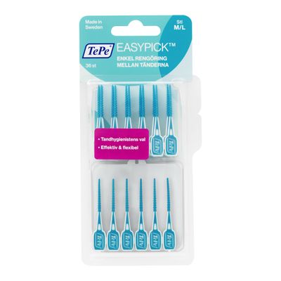 TePe EasyPick M/L hammastikku sininen 36 kpl