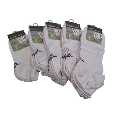 Lifewear varreton bambusukka - 3-pack Valkoinen Koko 40-42