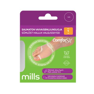 Mills Comforsil Saumaton Vaivaisenluunsuoja, S, 1 kpl Mills Comforsil Saumaton Vaivaisenluunsuoja, S, 1 kpl