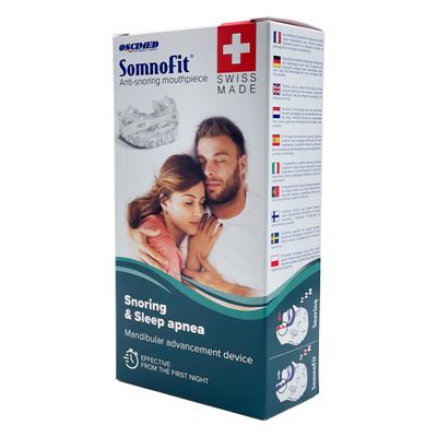 Somnofit lämpömuotoiltava suukoje