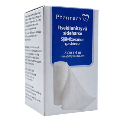 Pharmacare Itsekiinnittyvä sideharso 8 cm x 4 m 1 kpl