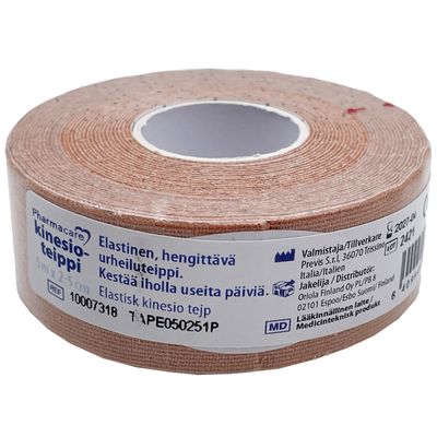 Pharmacare kinesiotei 2,5cmx5m beige1rll