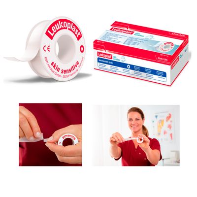 Leukoplast skin sensitive kiinnitysteippi (1,25 cm x 2,6 m, snap ring) Leukoplast skin sensitive kiinnitysteippi (1,25 cm x 2,6 m, snap ring)
