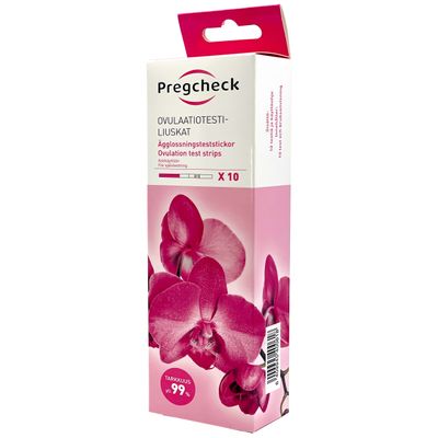 Pregcheck ovulaatiotestiliuskat 10 kpl