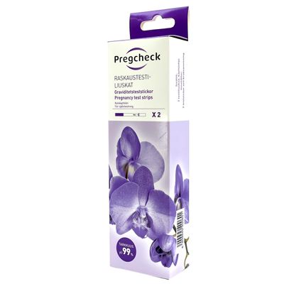 Pregcheck raskaustestiliuskat 2 kpl