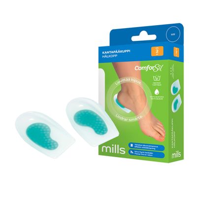Mills Comforsil Kantapääkuppi, L 41-43, 2 kpl Mills Comforsil Kantapääkuppi, L 41-43, 2 kpl