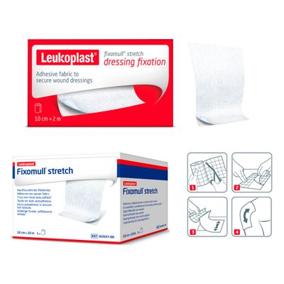 Fixomull stretch kuitukangasharso (10 cm x 10 m)