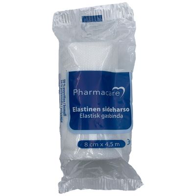 Pharmacare Elastinen sideharso 8 cm x 4,5 m 1 kpl