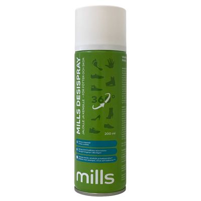 Mills Desispray 200 ml jaloille ja kengille Mills Desispray 200 ml jaloille ja kengille