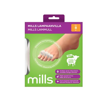 Mills Lampaanvilla 12 g, suikaleet 8 kpl, FI/SE