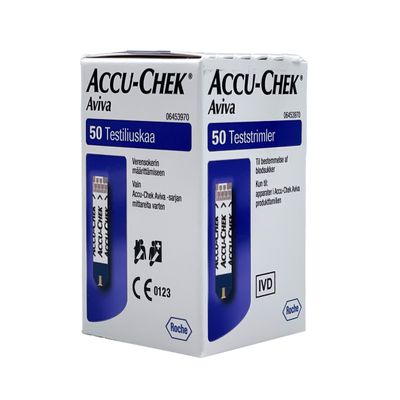 Accu-Chek Aviva testiliuskat 50 kpl